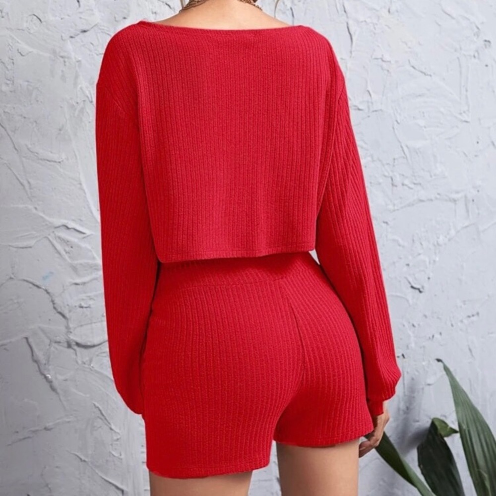 SHEIN 2 piece Outfit Red